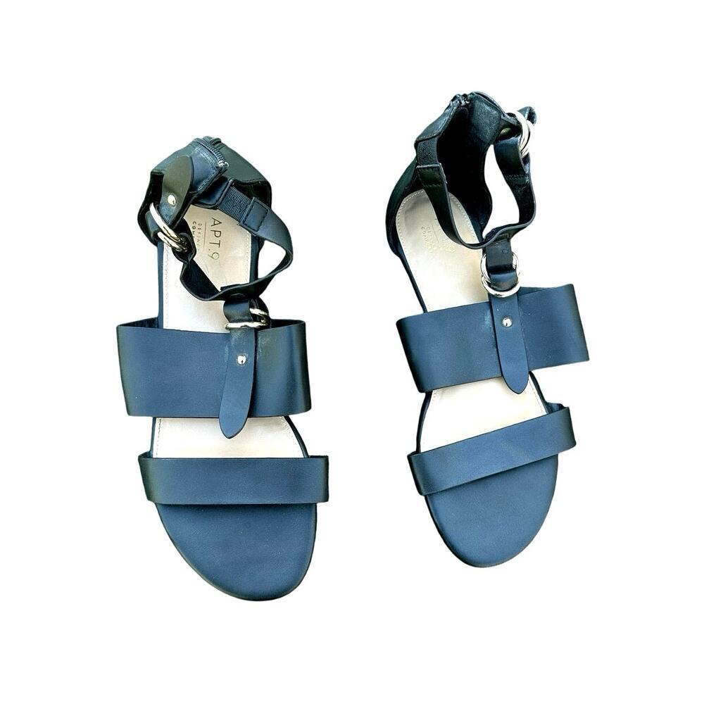 Apt. 9 Organized Women's Gladiator Sandals Size 10 Black